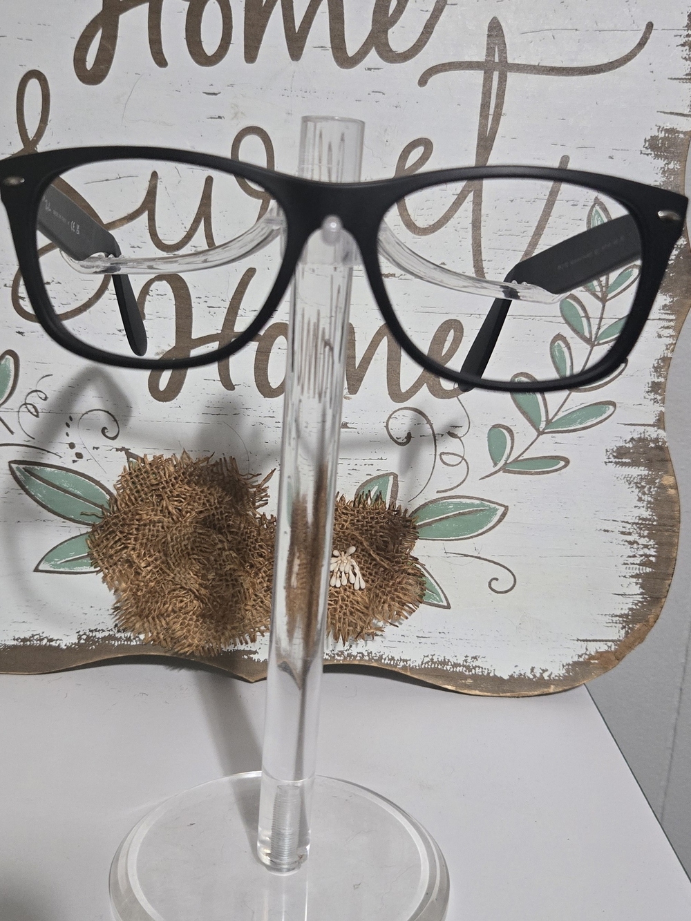 Ray-Ban Matte Black Rectangular Eyeglass Frames